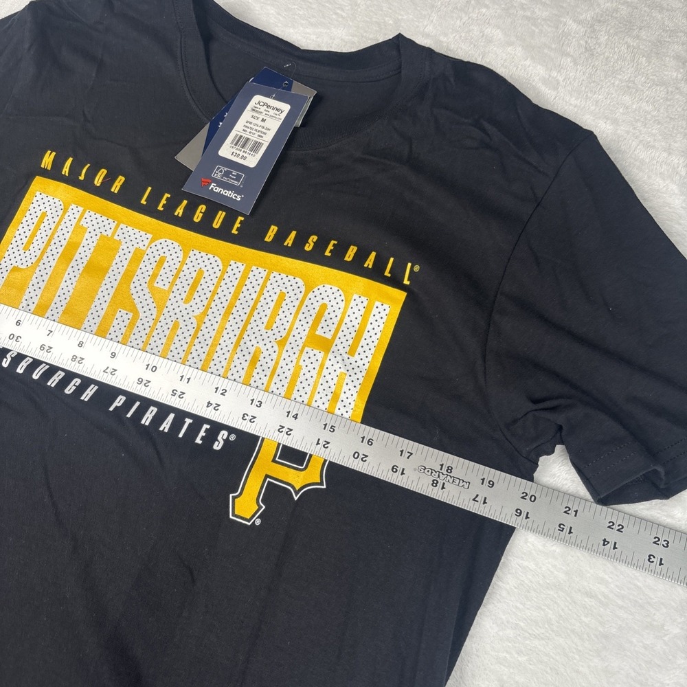 Fanatics Pittsburgh Pirates Men's Black Tee Shirt Short Sleeve NWT Size Medium - Picture 4 of 6